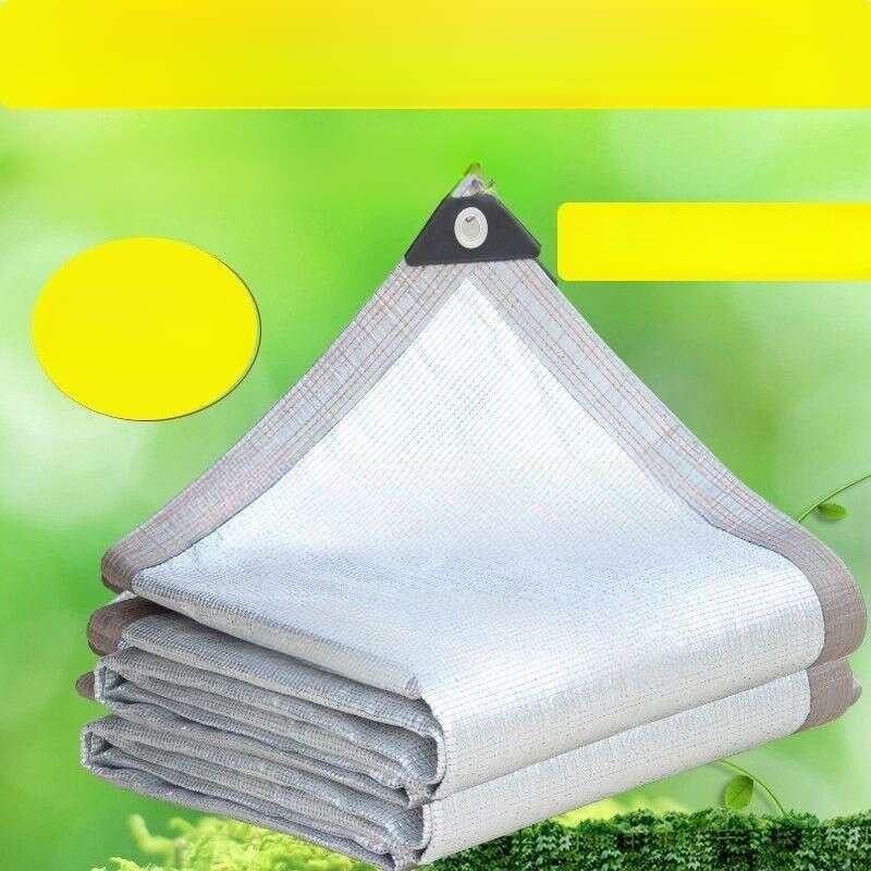[Evaluare favorabilă 96%] Protecție solară din folie de aluminiu, ecran de protecție solară, umbrire, izolație termică, densificată, îngroșată, pentru curte_voghion.com