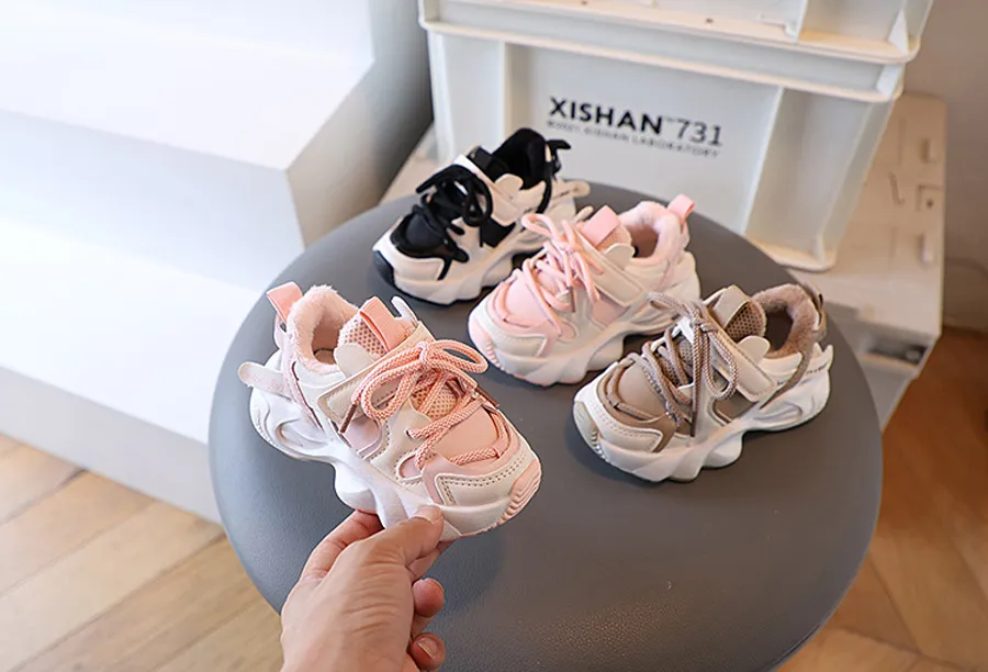 Baby Toddler Winter For Boys Girls Warm Little Kids Enfant Casual Sneakers Non-slip Happysteps Children Sport Shoes_desvips.com