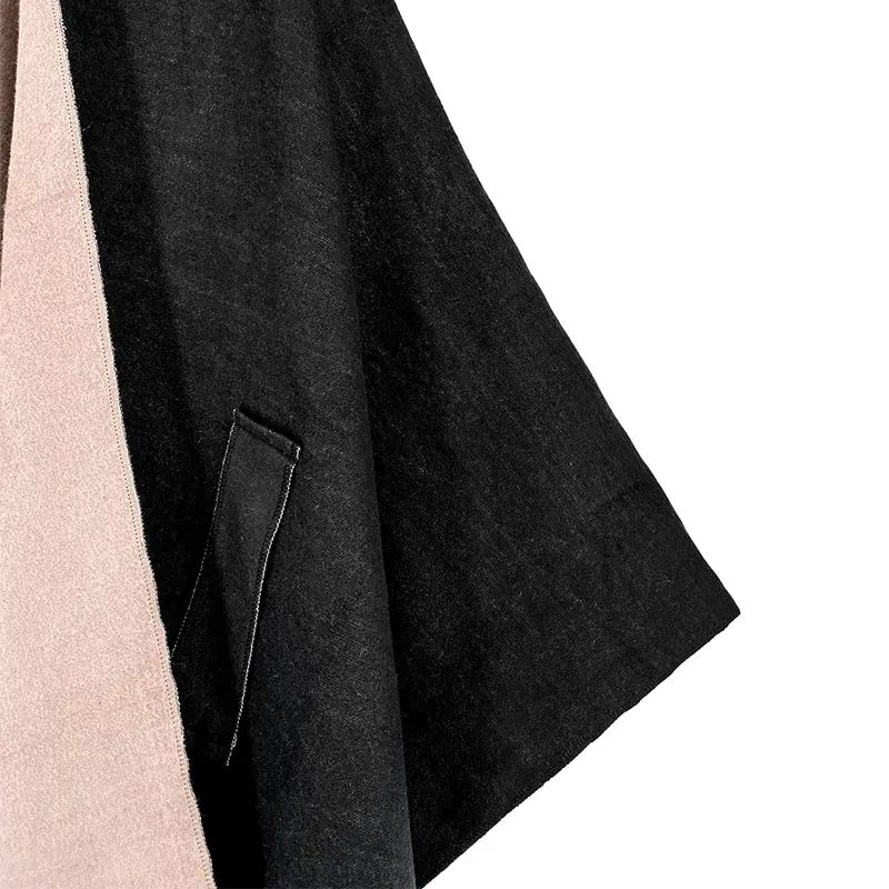 Sciarpe da donna, poncho, scialle caldo invernale, double face, sciarpa spessa da donna, mantello in cashmere e pashmina_voghion.com