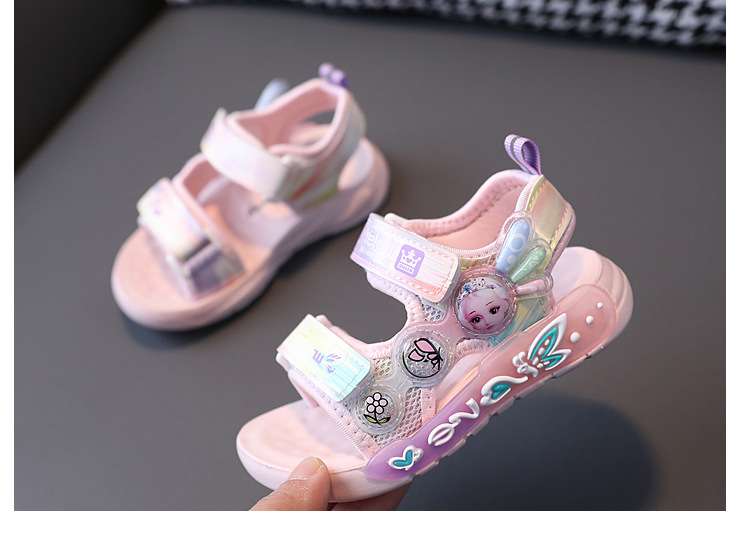 2023 Sommer wasserdichte Sandalen 1-6 Jahre alt 3 Mädchen Prinzessin weiche Sohle Strand Kinder leichte Schuhe_voghion.com