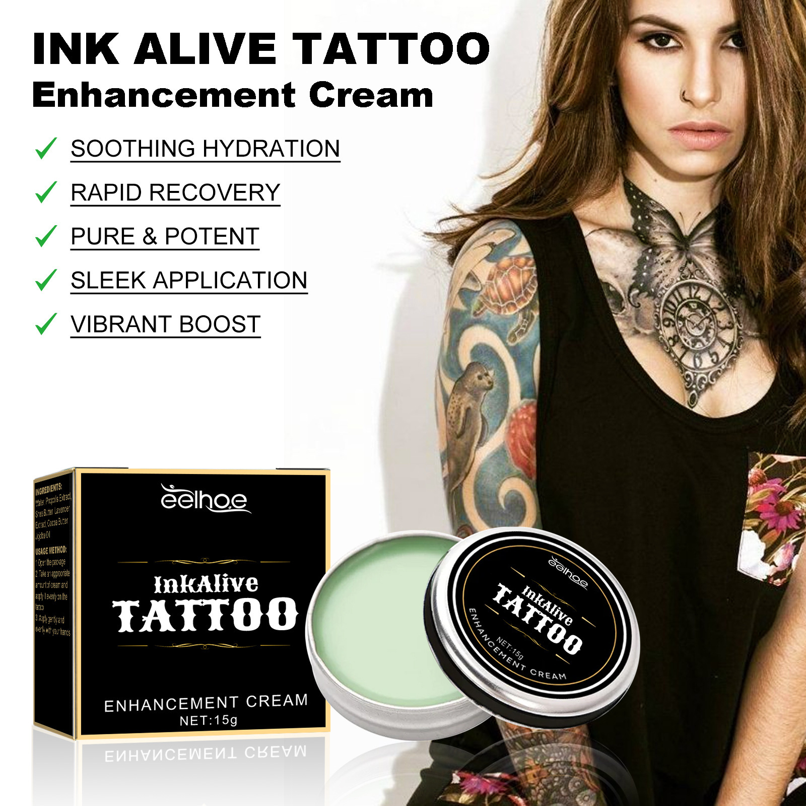 EELHOE Cremă de îngrijire pentru fixarea culorii broderii, pentru repararea pielii, imprimare și hidratare pentru tatuaje_voghion.com