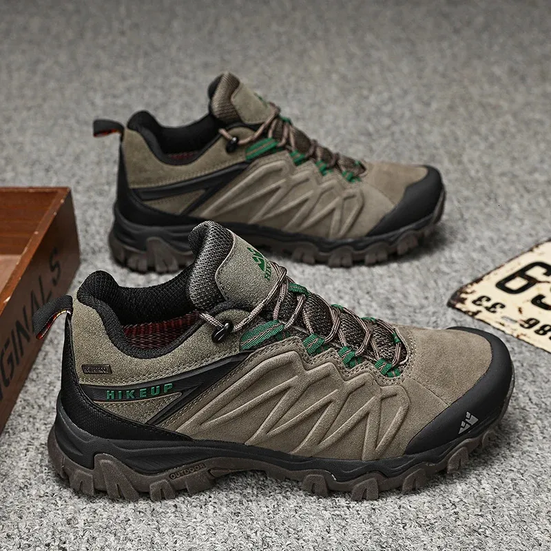 Herren Wanderschuhe Aus Leder Trekking Outdoor Kletterschuhe_voghion.com