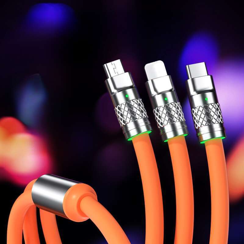 Repülőgép utas adatai kábelben, egy húzással három 120 W-os szupergyors töltés Geek vonal TYPE-C-hez alkalmas_voghion.com