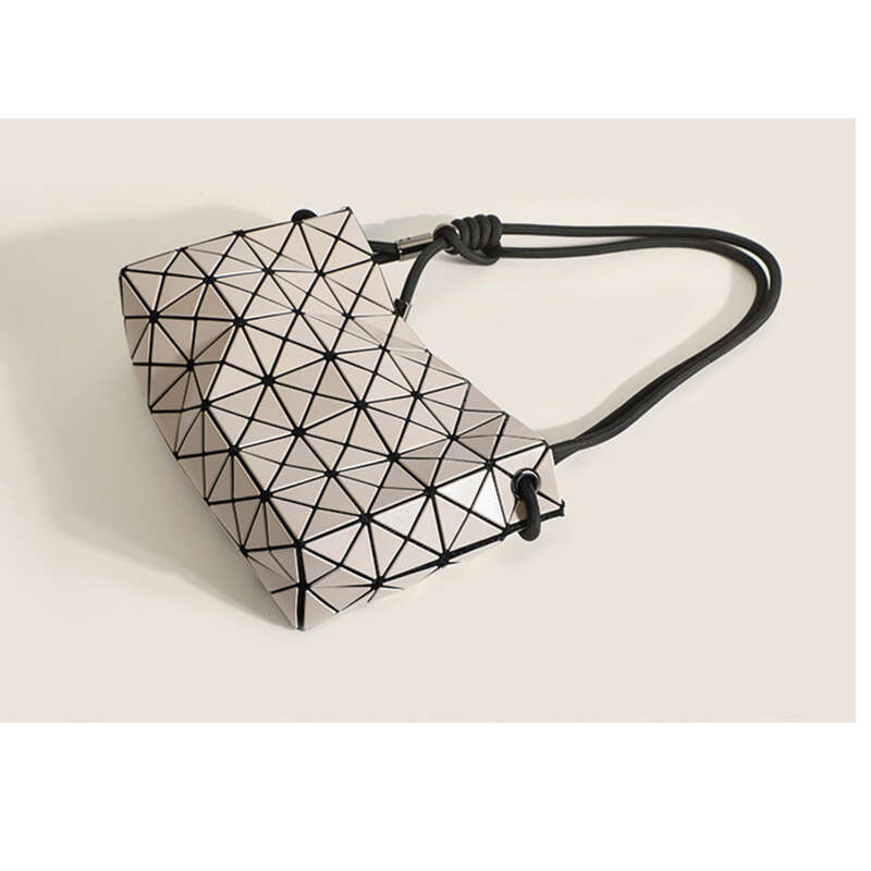Borsa a tracolla premium con motivo geometrico a quadri, borsa da donna multifunzionale_voghion.com