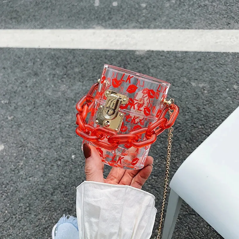 Mini Transparent Crossbody Bag With Pearl Handle Shoulder Purse_voghion.com