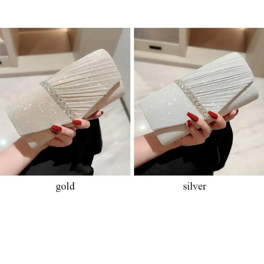 Pochette à paillettes pour femme, sac à main de soirée, de banquet, de soirée, de mariage, portefeuille Y241019_voghion.com