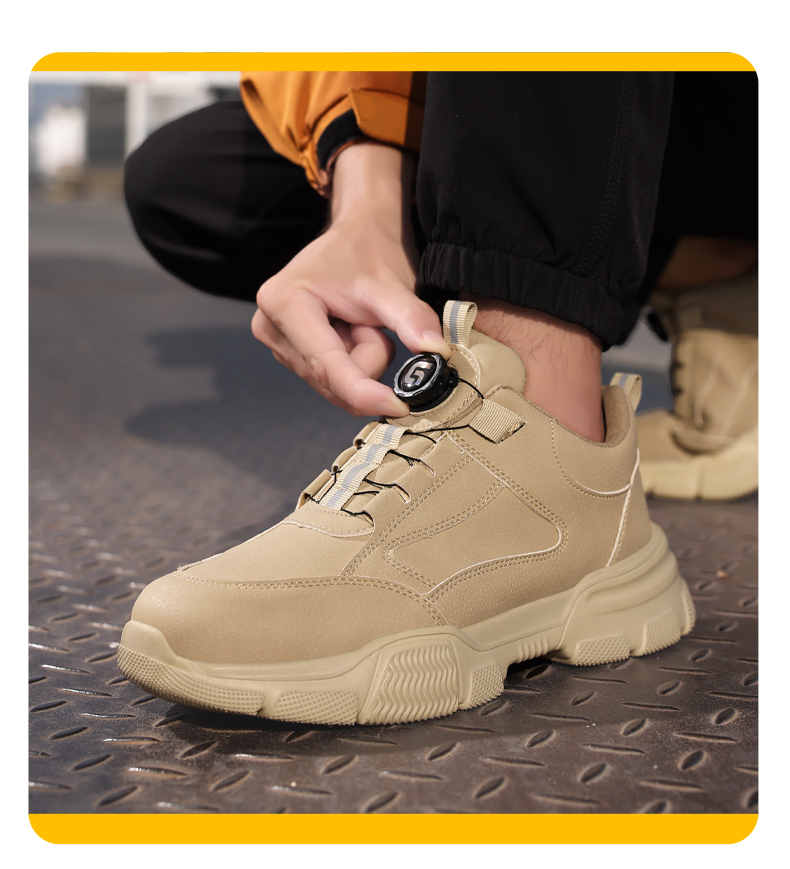 Scarpe antinfortunistiche GUYISA Scarpe da lavoro impermeabili Punta in acciaio Leggere e morbide F131F 38-45_voghion.com
