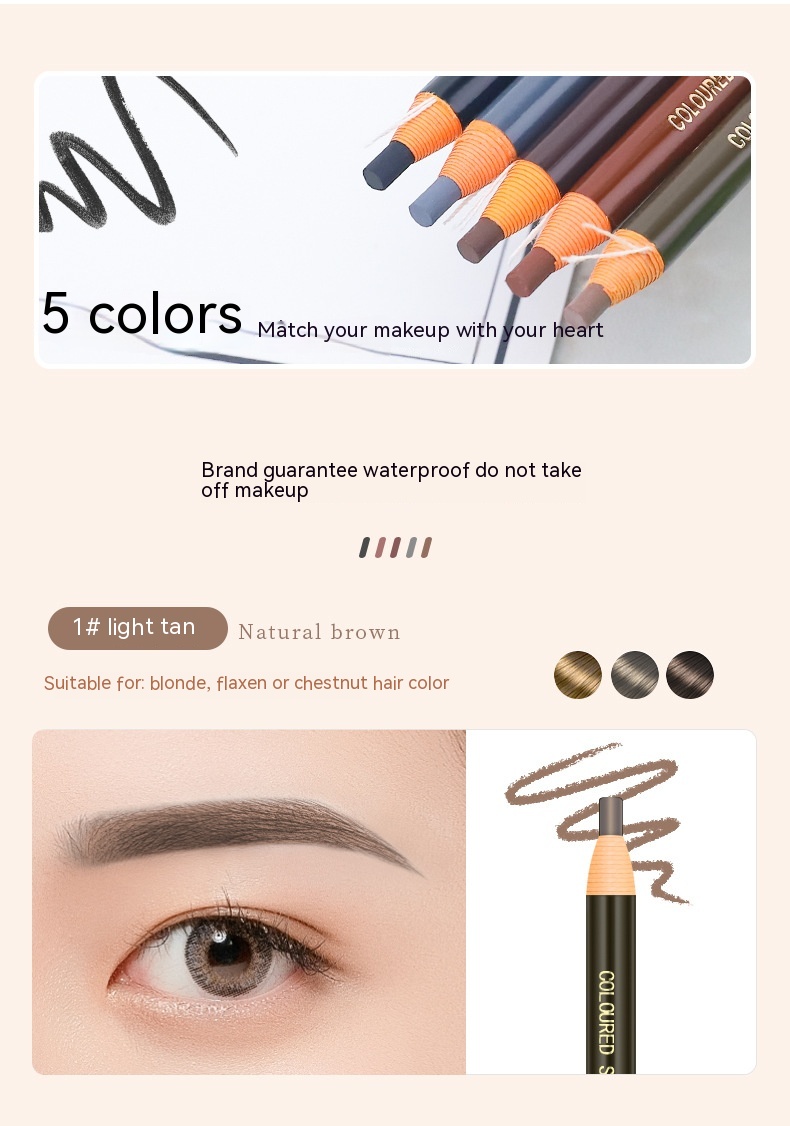 1188 Makeup Artit 'Soft Core Filo di tenuta in acciaio Filo automatico Laer Contraffazione e penna per sopracciglia anti-sudore Bellezza_voghion.com