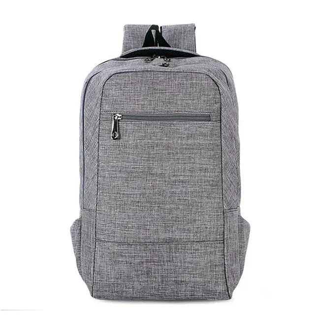 Men Laptop Business Computer Daily Use Women Men's Bag Backpack Grey Leisure Backpacks_voghion.com