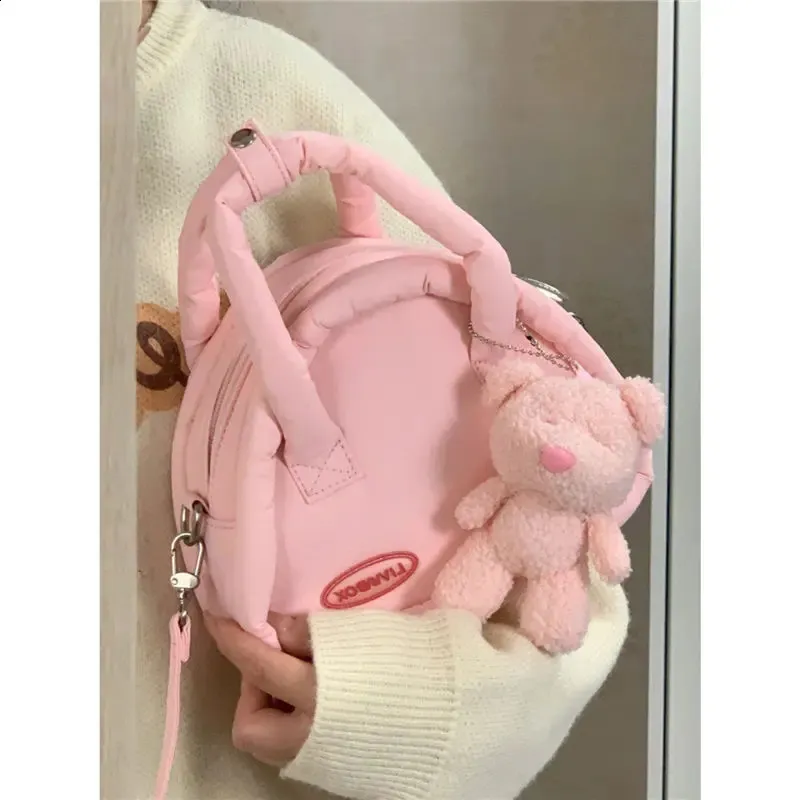 Xiuya Süße, niedliche Handtaschen für Damen, flauschig, weiche Wolken, lässige Umhängetasche im Haruku-Stil, Sommermode, Umhängetasche 240919_voghion.com