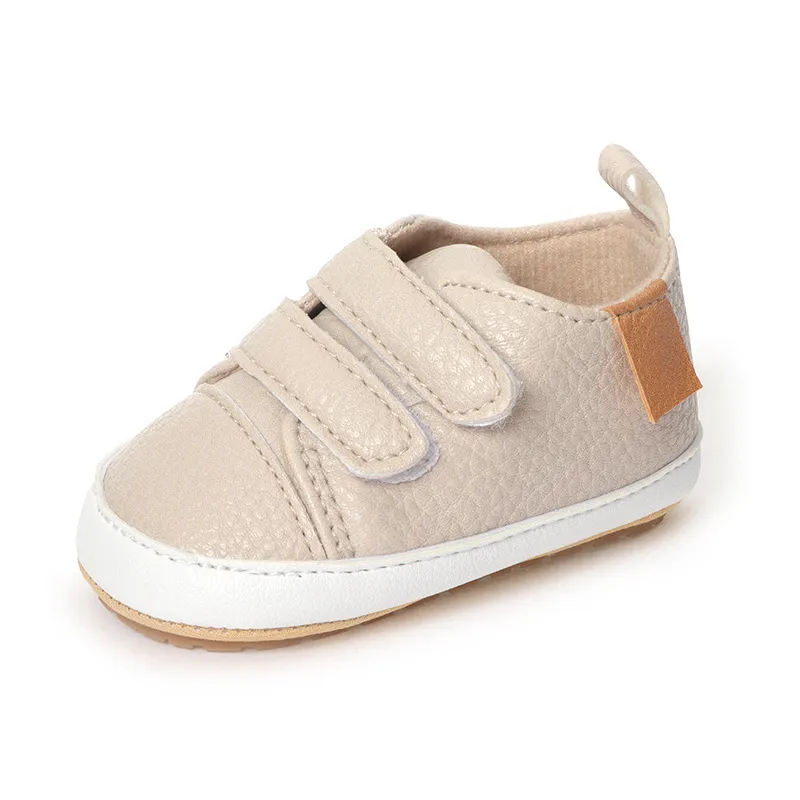 Baby First Walker Sneakers Non-slip Rubber Sole Leather Shoes_voghion.com