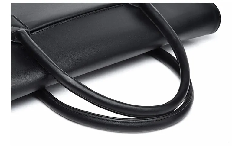 Cartella da donna Borsa esecutiva in pelle PU Borsa da ufficio Lavoro d'affari Pendolarismo Riunione Borsa semplice e resistente per uomo 14 pollici_voghion.com