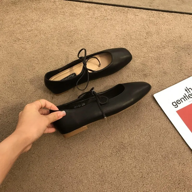 Dress Bailamos Casual Flats Comfortable Soft Boat Loafers Ballerina Shallow Round Toe Ballet Flat Shoes Women Slip On_voghion.com