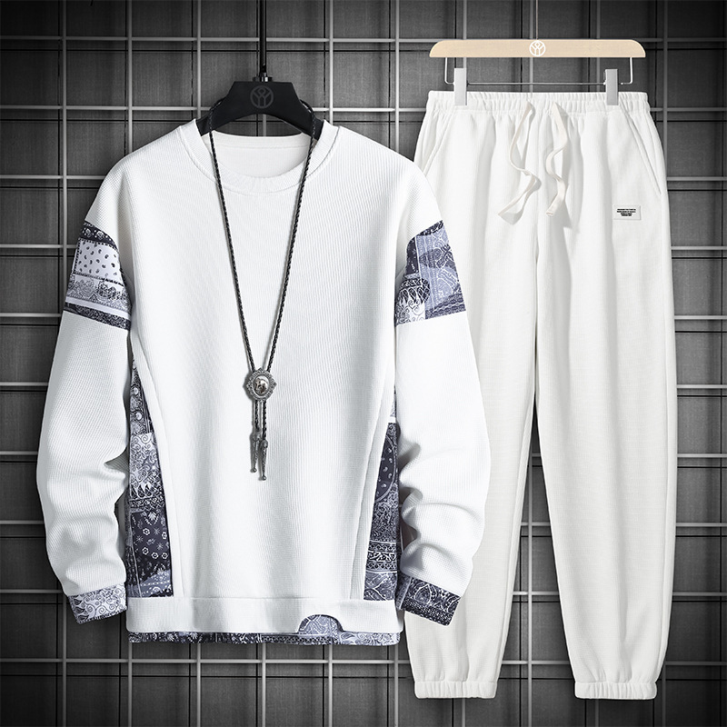 Ropa para hombre 2024, trajes casuales sueltos para hombre, diseño clásico, trajes de dos piezas de moda, sudaderas de marca que combinan con todo para hombre