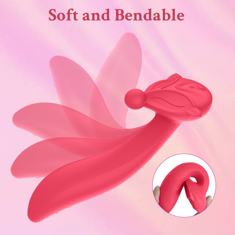 7 frequency fox second tide USB charging head double motor massage vibrator adult products_voghion.com