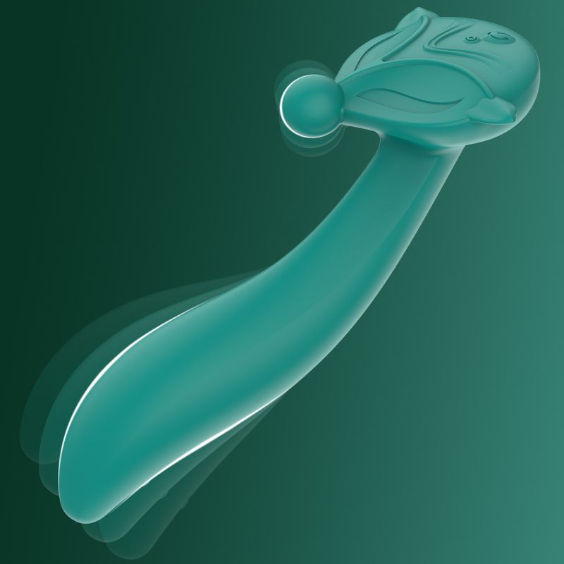 7 frequency fox second tide USB charging head double motor massage vibrator adult products_voghion.com