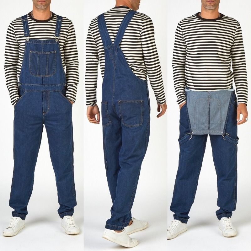 2024 Lente Herfst Denim Overalls Bretels Heren Jeans Nieuwe Broek Jumpsuit_voghion.com