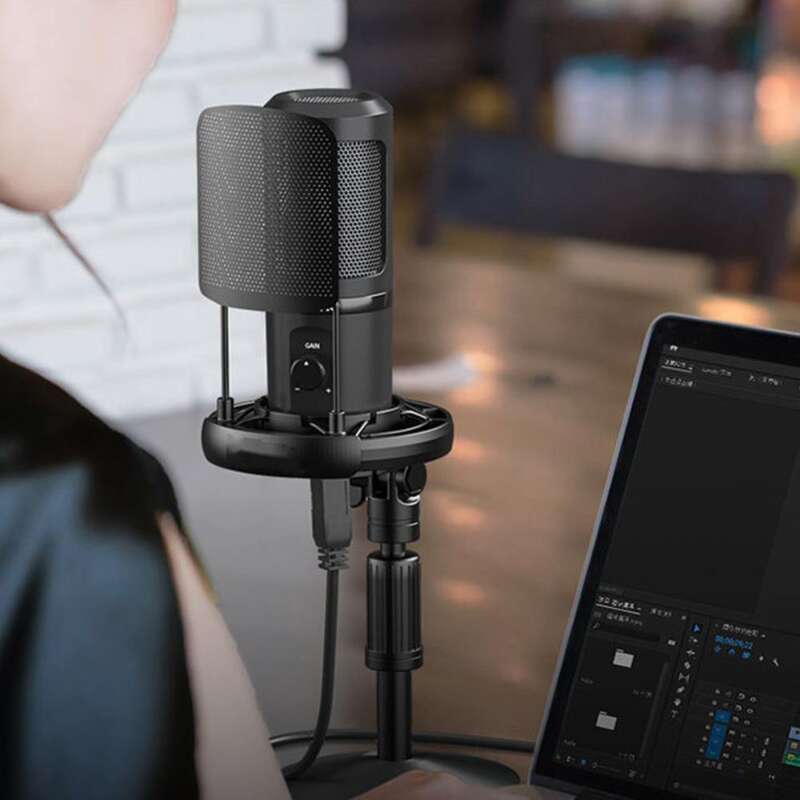 Maono Shank-opptaksmikrofon PM461T Datamaskin Desktop Live Streaming-enhet USB National K Song Dubbing Au 1_voghion.com