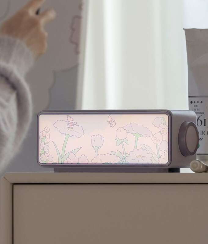 【 Colecția 1706 People 】 Boxă Bluetooth Shou Xing Hua Jing, lumină de atmosferă pentru dormitor, cu încărcare wireless, trei inci_voghion.com