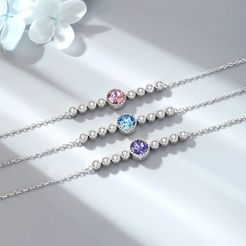 Bracciale con catena a trifoglio, marchio Heart of the Sea Sterling Silver 2021, per donna, braccialetti da sposa Praty BS4745_voghion.com