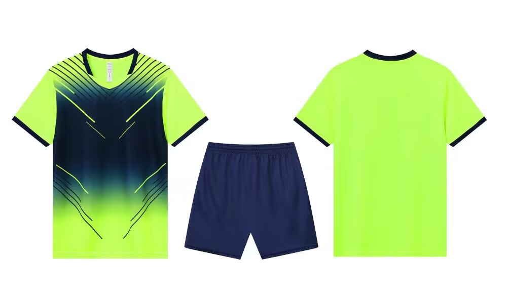 Bedrukte wedstrijdtraining de Speed Student Games, korte mouwen kindervoetbalshirt set voor heren_voghion.com