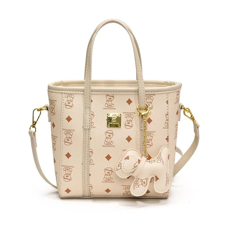 Designer Shoulder Handbags Fashion Print Bucket Bag, Large Capacity Underarm Messenger Bag For Women_voghion.com