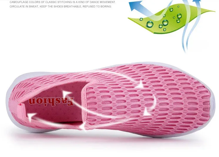 BEANNHUA Hohlgewebe Weibliches Fliegennetz Luftsport Und Freizeit Erhöhte Laufschuhe Mit Dicker Sohle 240708_voghion.com