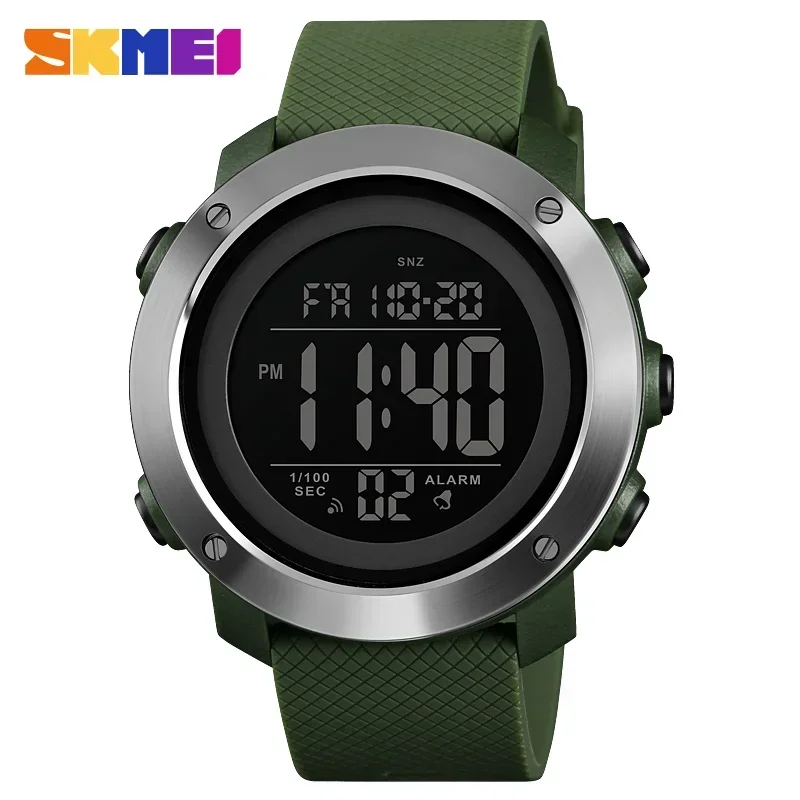 Sports Waterproof Digital Watch For Men With Led Display And Timer_voghion.com