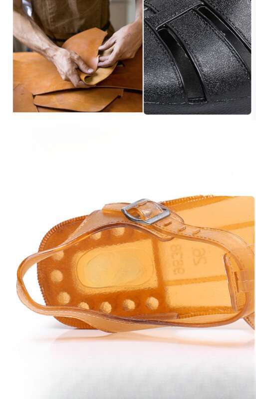 Fashion Flat Heel Soft Sole, Retro 80's Nostalgia Style, Beach Sandals,_voghion.com
