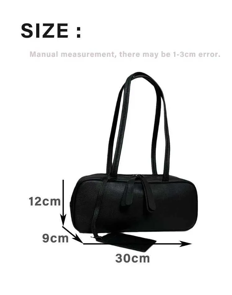 Womens Rectangular urious Design Genuine Leather Pillow Bag Double Shoulder Strap Underarm Wallet Handba241018_voghion.com
