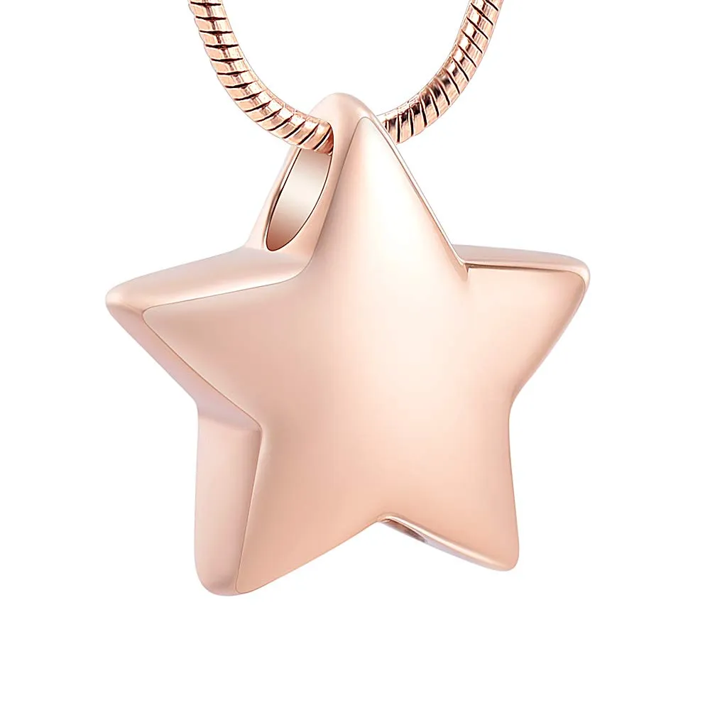 Catene Ciondolo a forma di piccola stella Gioielli per cremazione Urna Ciondolo Ceneri Medaglioni commemorativi Collana ricordo Per donna Uomo_voghion.com