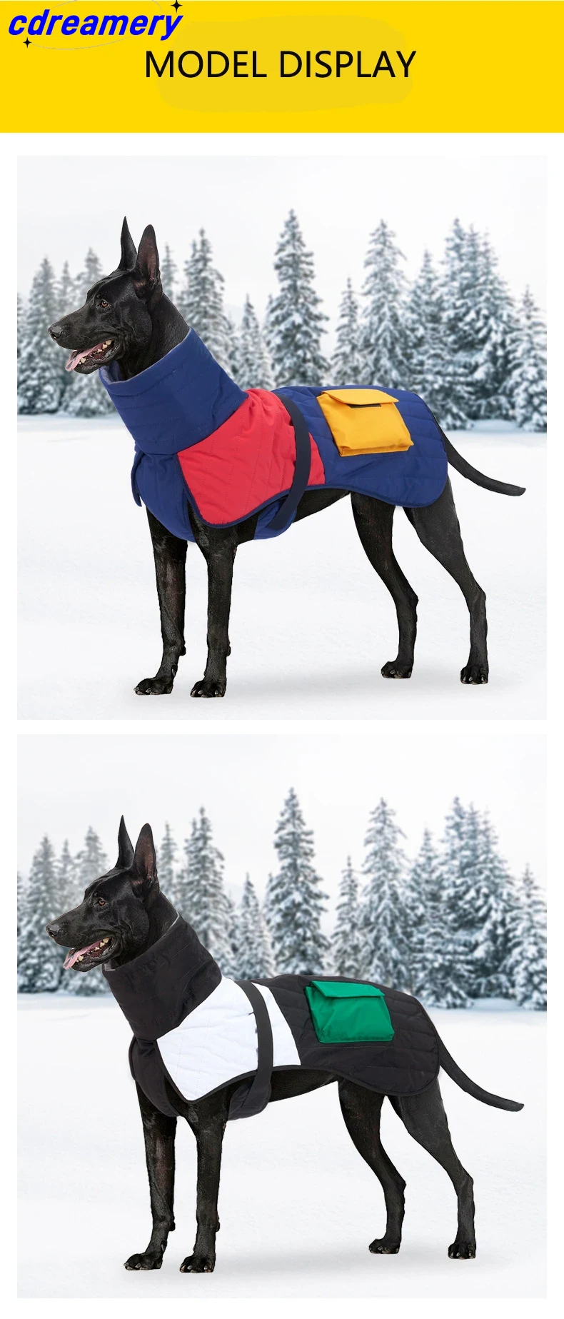 Winter Warm Verdicken Wasserdicht Warme Hundekleidung Für Kleine Mittel Große Hunde Haustier Hundemantel Windhund Dobermann Labrador Outfits_voghion.com