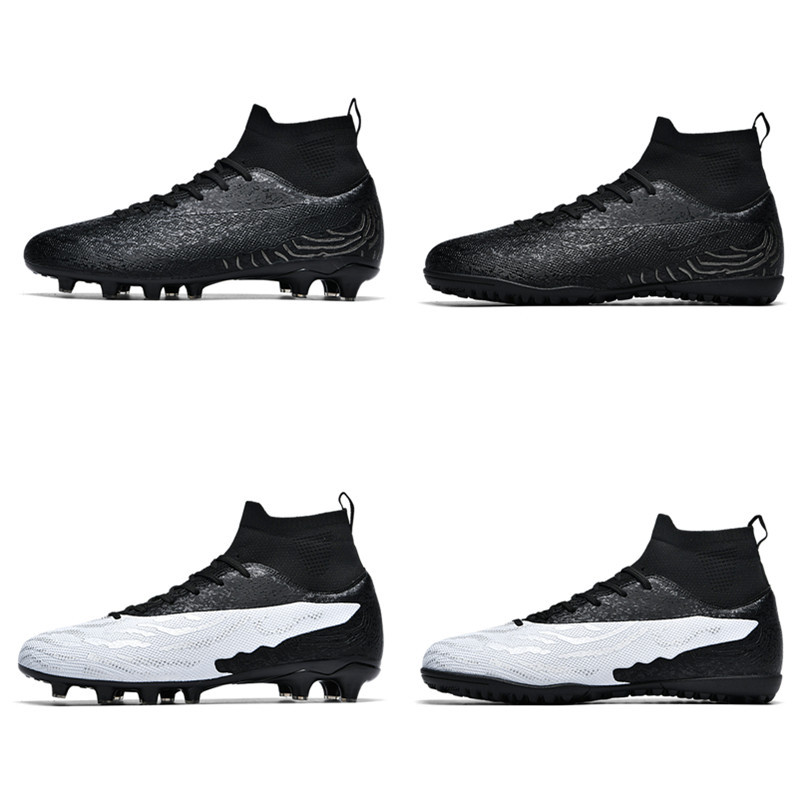 Per uomini, donne e bambini con tacchetti AG in erba sintetica TF rotti, scarpe da calcio in pelle per studenti, per giovani_voghion.com