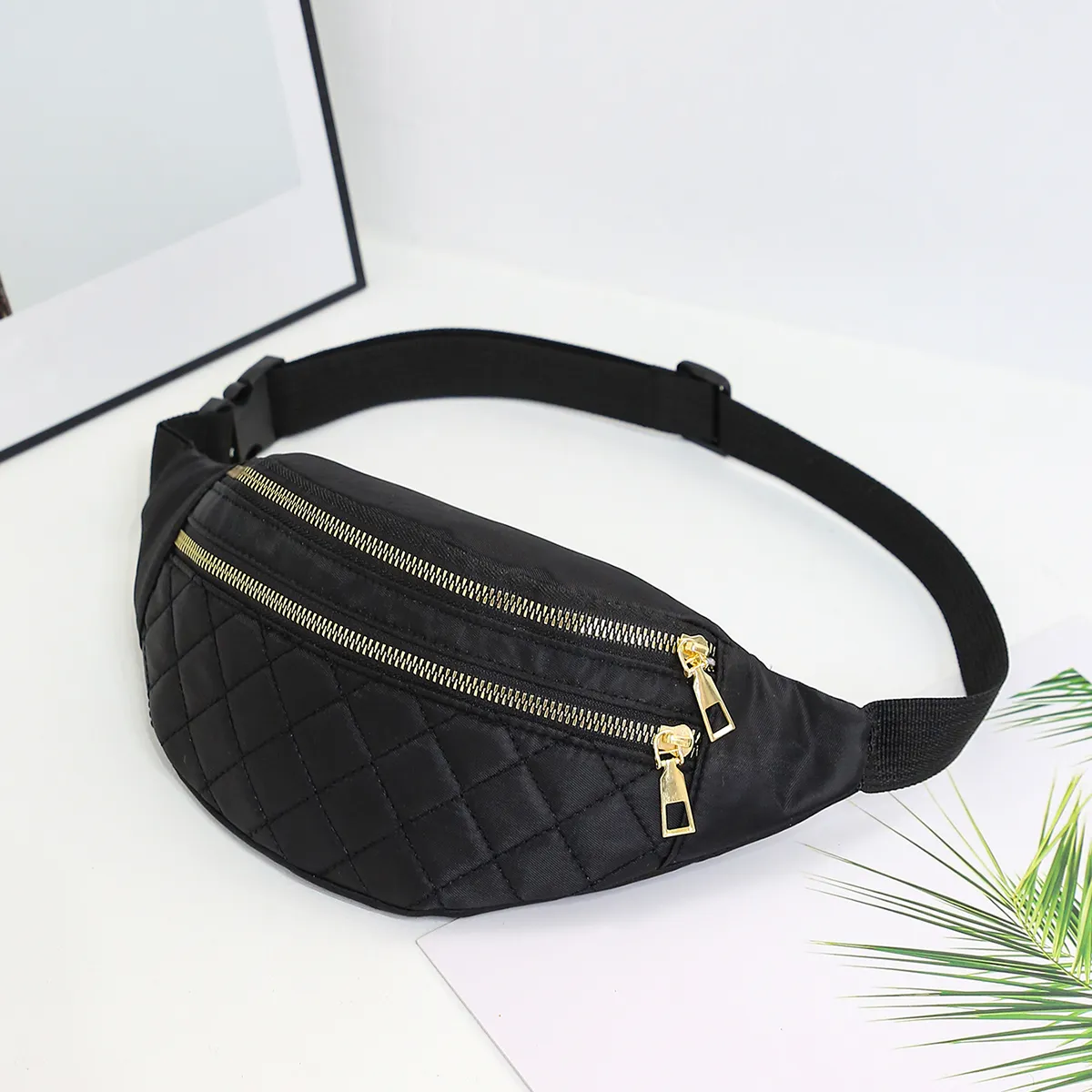 Sac banane pour femme, sac de voyage à bandoulière, pochette pour argent, sacs de poitrine, ceinture, poche pour sac à main_voghion.com