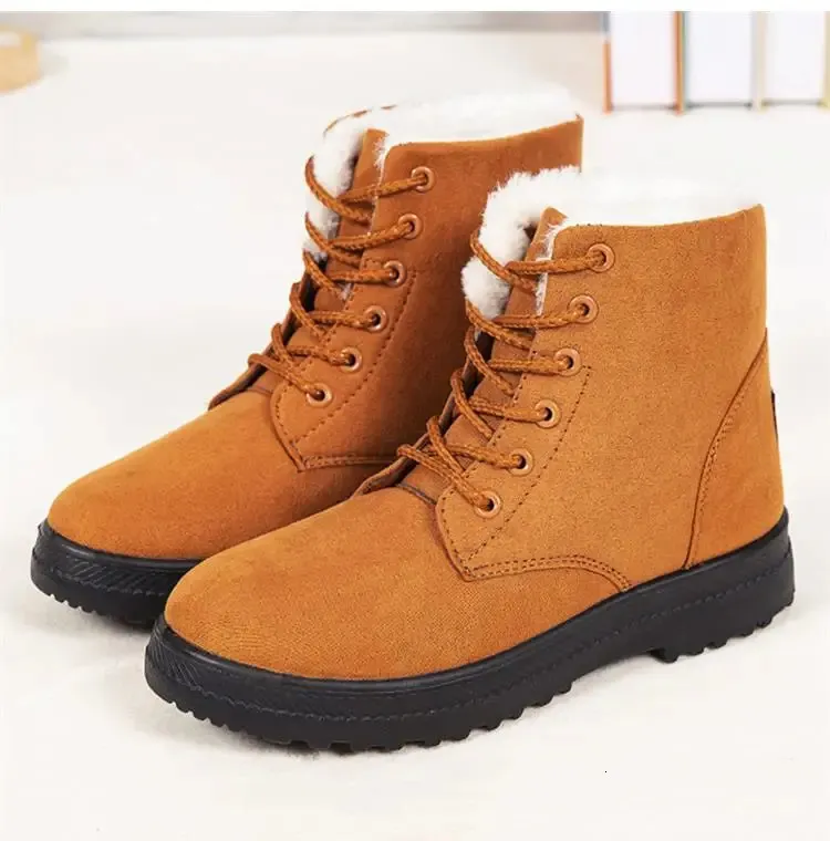 Snow Fashion Platform Donna 2025 Tendenza Mid High Donna Scarpe Invernali Stivali Botas Mujer 241024_voghion.com