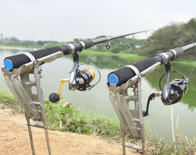 Sea Automatic Bouncing Up Fishing Artifact Sea Rod Gun Torreta Suporte de Pólo Inserção Multifuncional Inserção no Solo_voghion.com