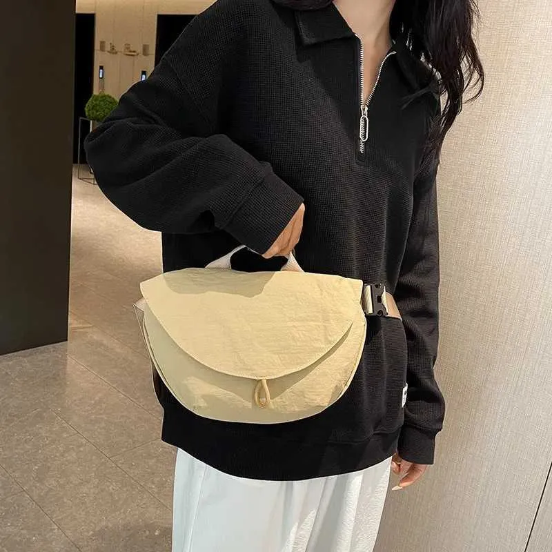 Borsa a tracolla elegante da donna borsa spalla e marsupio nylon_voghion.com