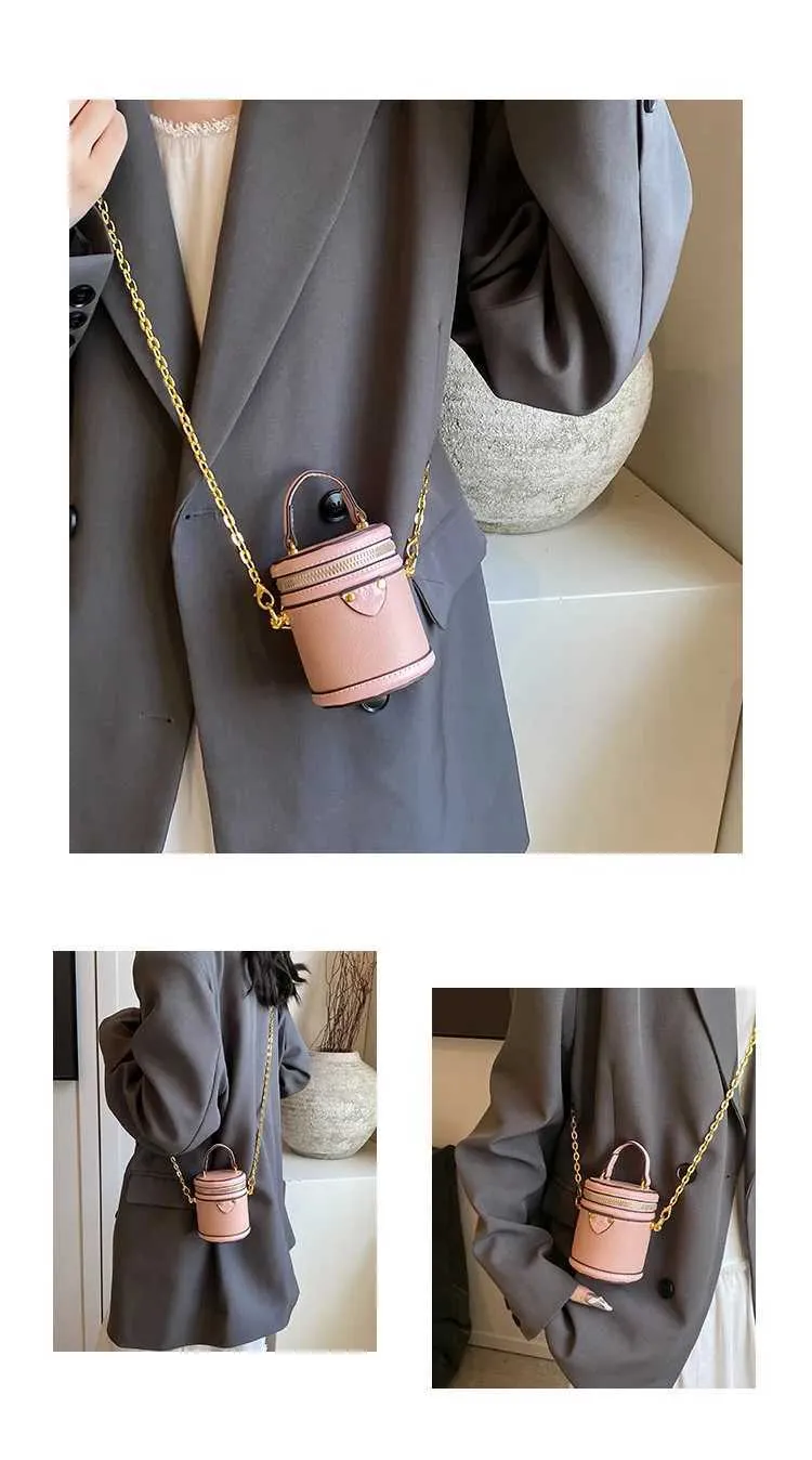 Herbst Neue Frauen Farbe Kontrast Mini Handtasche Erwachsene Mädchen PU Tasche Reichtum Eimer Tasche Eltern-kind Lippenstift Crossbody_voghion.com