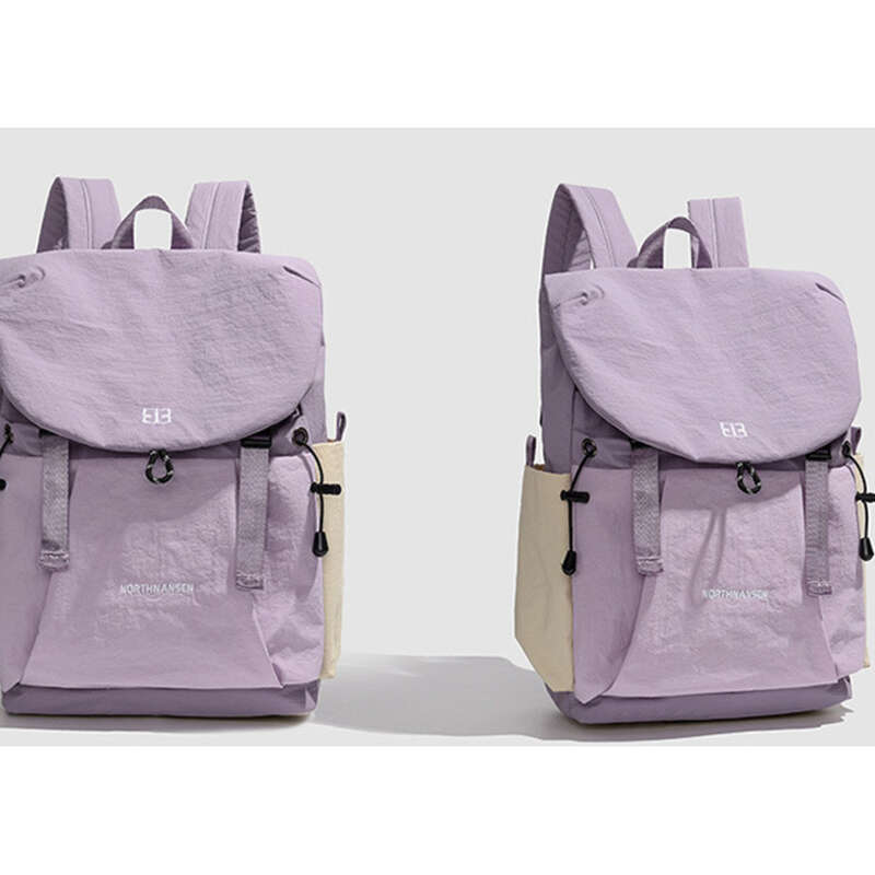 Leichter Outdoor-Reiserucksack mit großem Fassungsvermögen und Kontrastfarbe für Pendler und Studenten._voghion.com