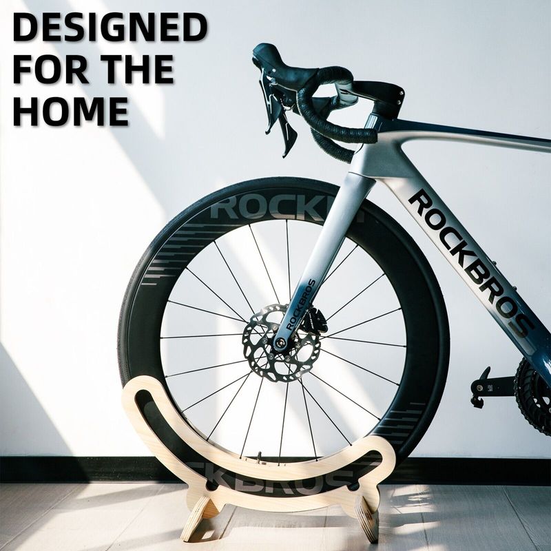 Stojak do centrowania rowerów ROCKBROS z drewna 30 mm do kół 23C-30C 700C_voghion.com