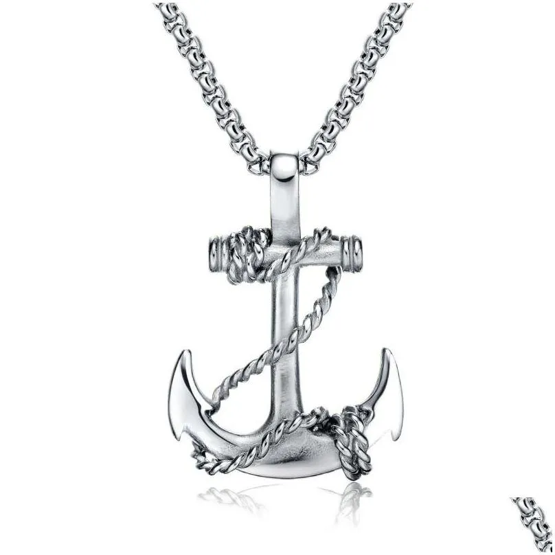 Anker Kettenanhänger Vintage Maritimes Design Für Damen Und Herren_voghion.com