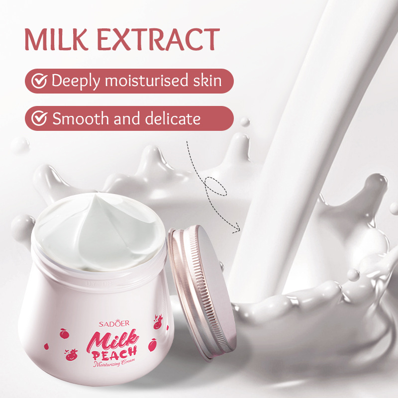 All English SADOER Milk Peach Cream Smooth, Delicate And Moisturizing Skin Face Cream_voghion.com