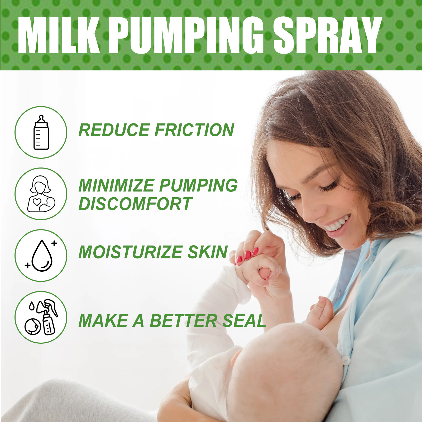 Wiieey Repairs And Moisturizes Skin Breastfeeding Breast Care Spray_voghion.com