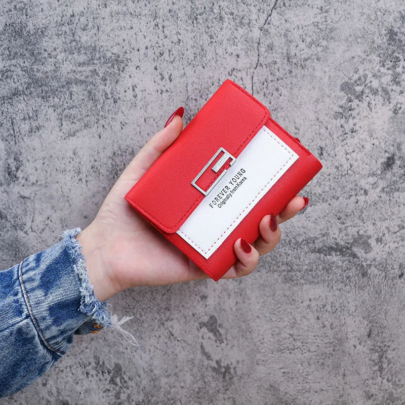 Süße Mini Mode Frauen Designer Leder Geldbörse weibliche Haspe Brieftasche_voghion.com