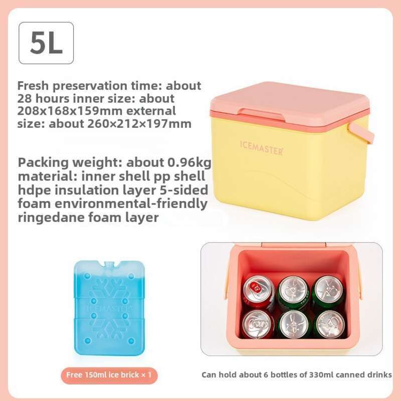 5l malý izolovaný chladicí box, stánek, venkovní piknikový kempovací box na auto, chladicí a chladicí box na uchování čerstvosti_voghion.com