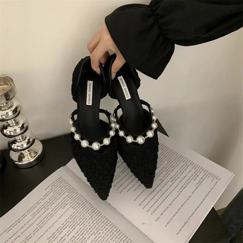 Frauen Klassische Design Sanfte Modische Perle Komfortable Minimalistischen Vintage Stil Schuhe Triple Weiß Kostenloser Versand_voghion.com