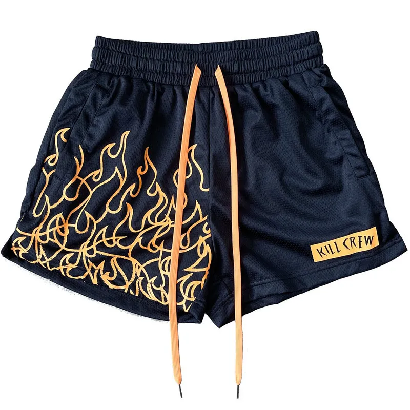 Successful Man Men's Basic Crewly Short Men Casual Mesh Breathable Basketball Running Quick-Drying Kill Crewliness_voghion.com