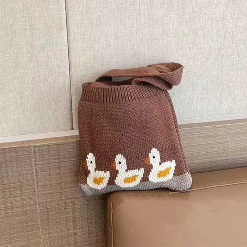 Backpacks Kids Handbags for Girls Duck Small Autumn Winter Children Bags Portable Handbag Coin Snacks Storage Bag Case_voghion.com