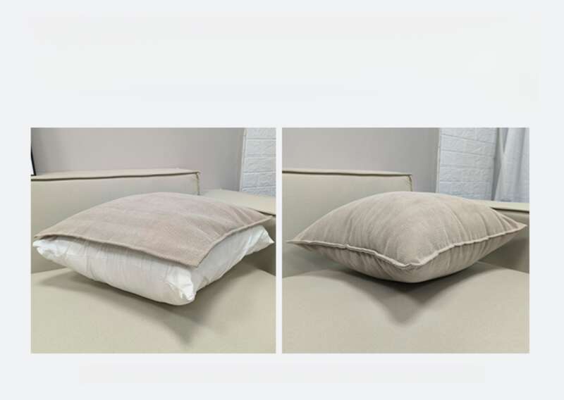 Coussin de canapé rectangulaire de couleur claire pour salon, table de chevet, ensemble de dossier souple_voghion.com