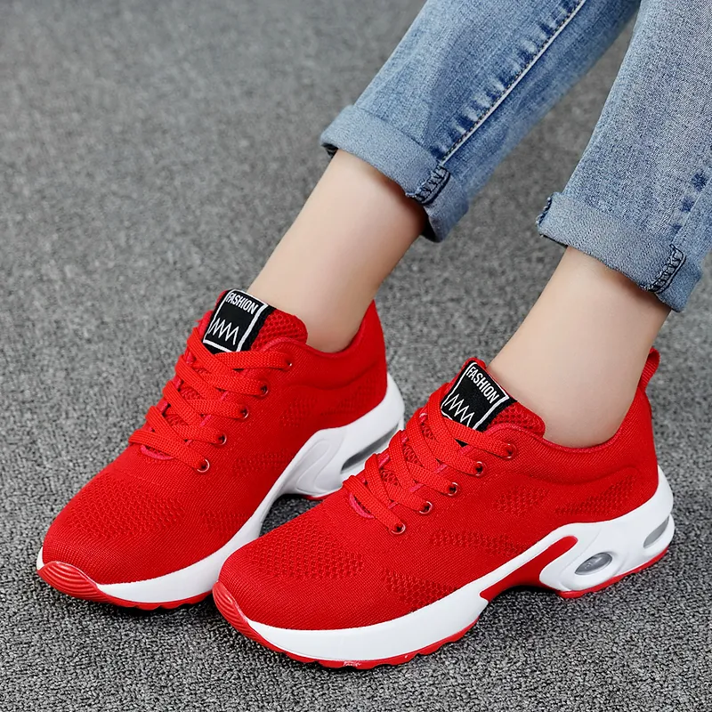 Trainers Ladies Casual Mesh Sneakers Pink Women Flat Lightweight Soft Breathable Footwear Basket Running Shoes Plus Size_voghion.com